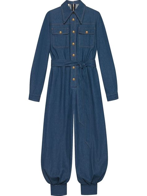 gucci jumpsuits and playsuits for women|gucci denim jumpsuit.